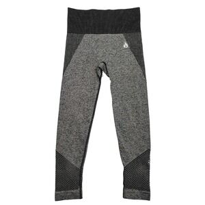 Ryderwear Leggings Womens Small Grey Space Dye Seamless Mesh High Waist Knit